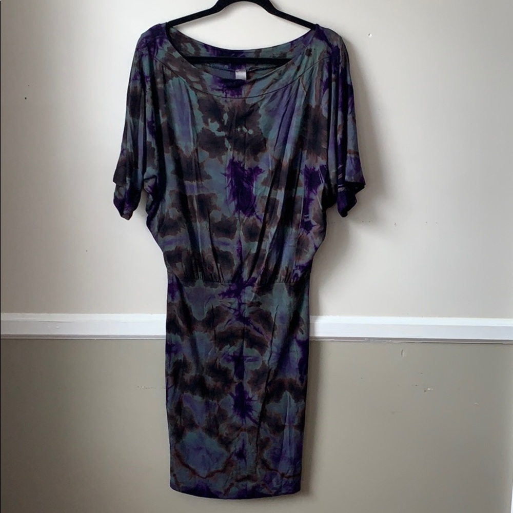 Tie Dye Fitted Bottom Dress